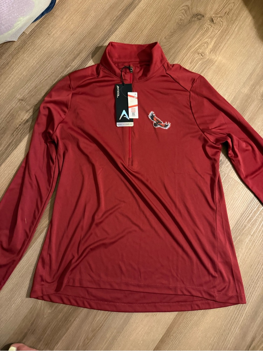Saint Joseph’s University Women’s Red Long-Sleeve Quarter-Zip